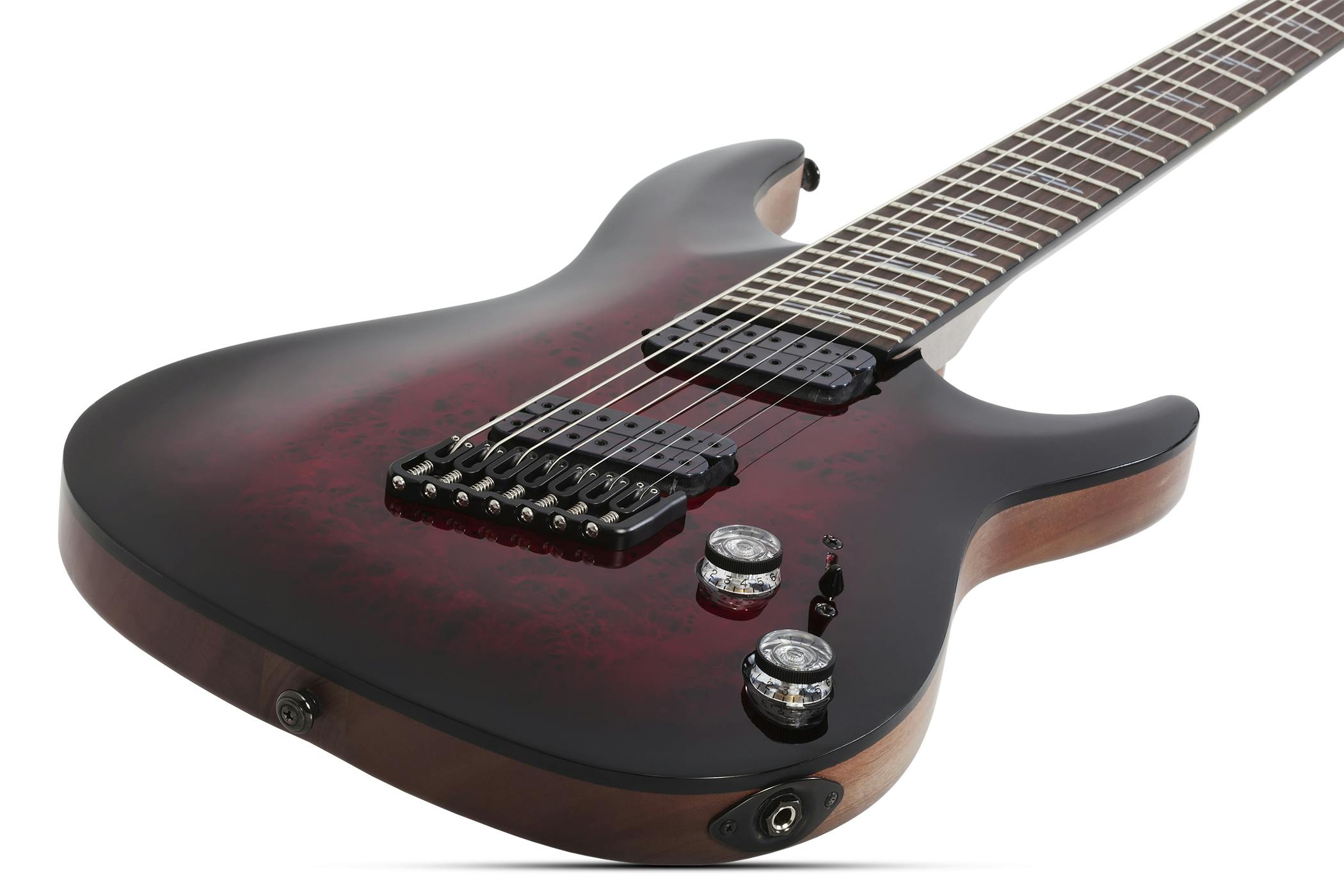 Schecter Omen Elite-7 MS 7 String Electric Guitar in Black Cherry